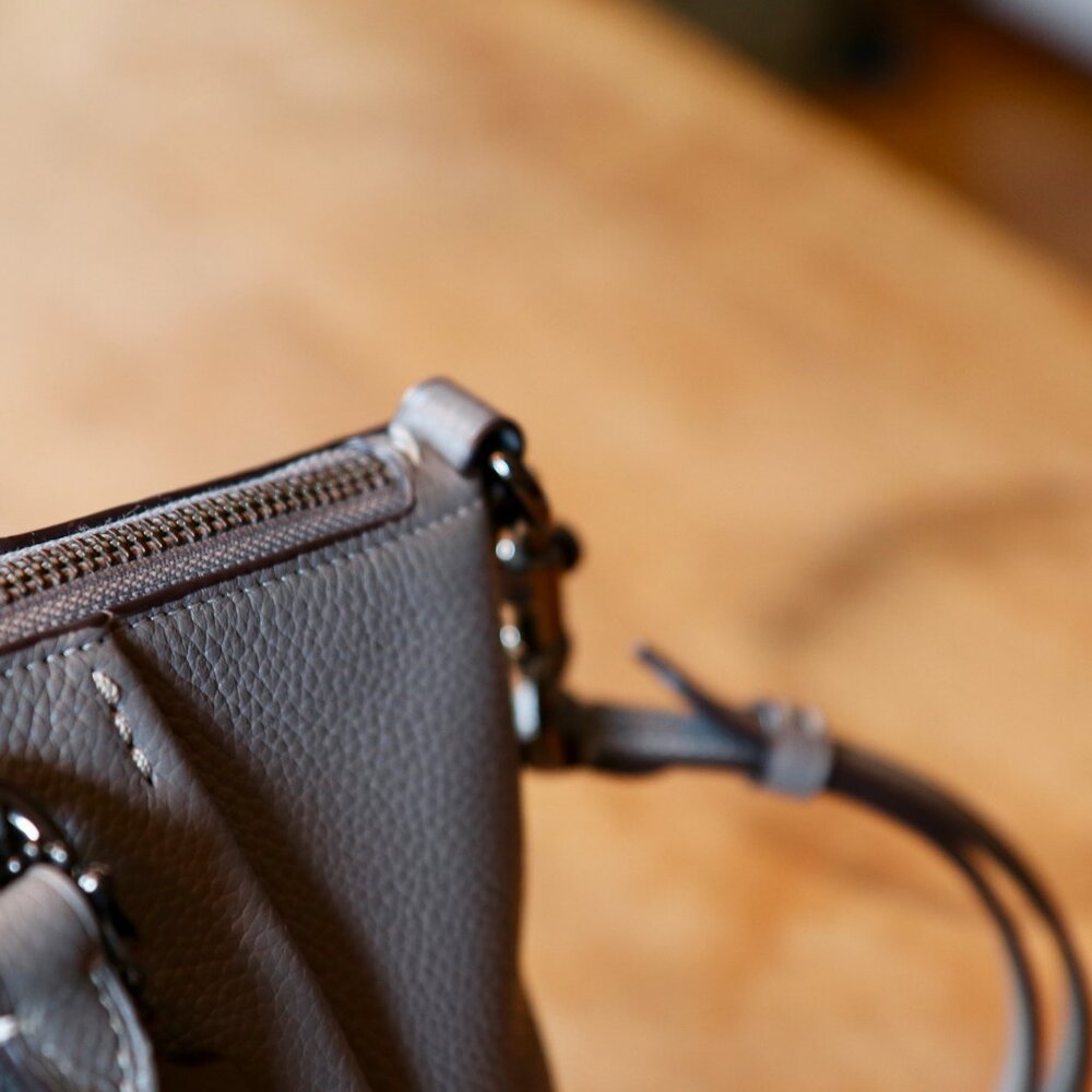 Coach Elise Grey Sachel EUC - Picture 15 of 16